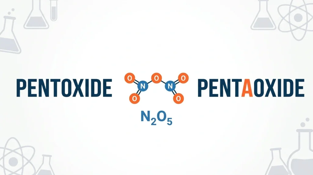 Pentoxide vs Pentaoxide: Which Spelling Is Correct in Chemistry?