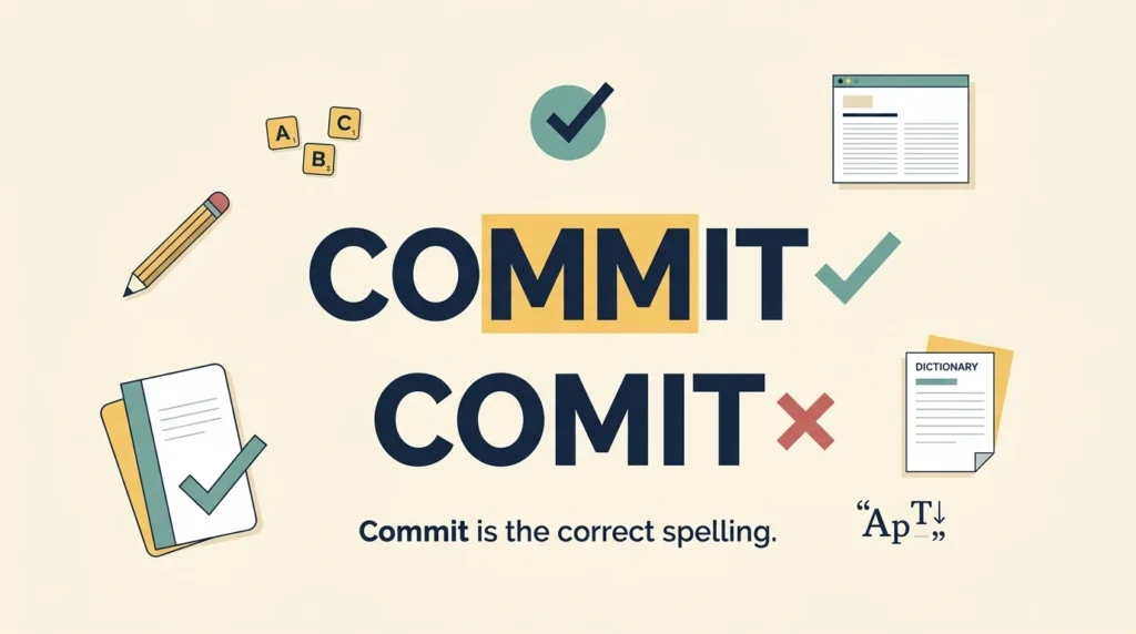 Commit vs Comit: Which Spelling Is Correct?