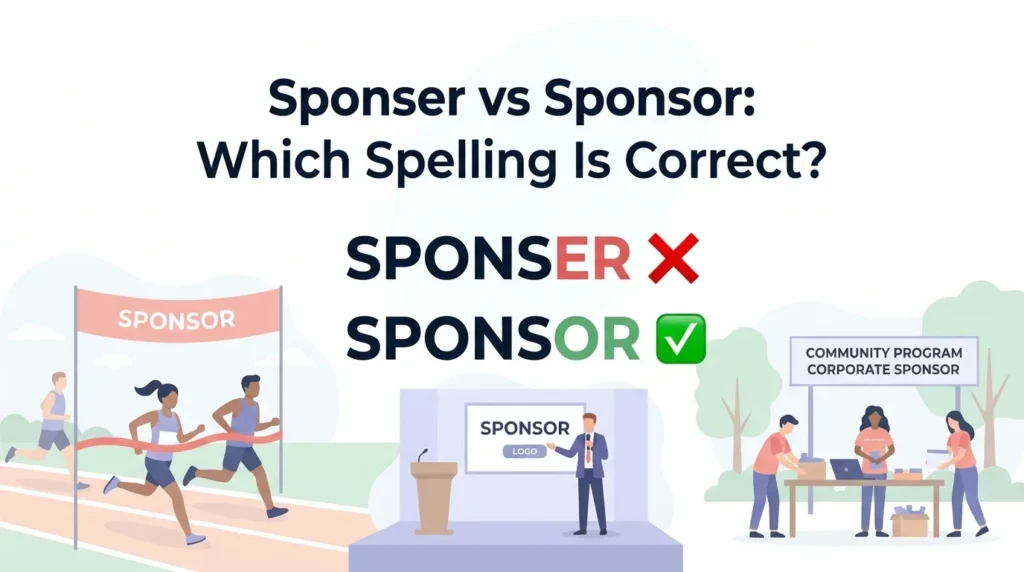 Sponser vs Sponsor: Which Spelling Is Correct?