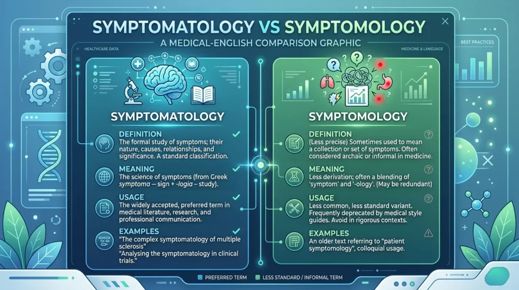 Use Symptomatology for the Study or Analysis of Symptoms