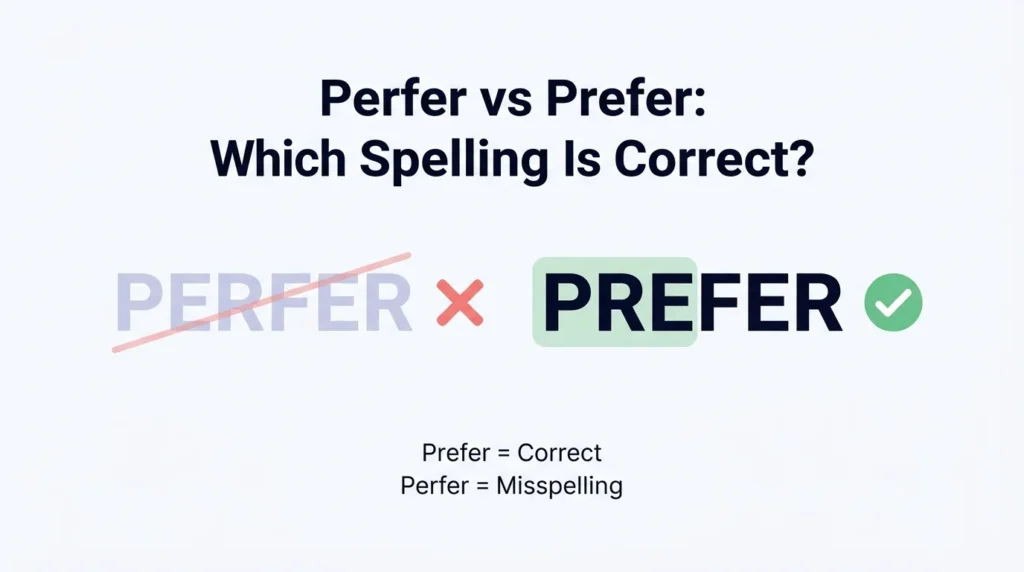 Perfer vs Prefer: Which Spelling Is Correct?
