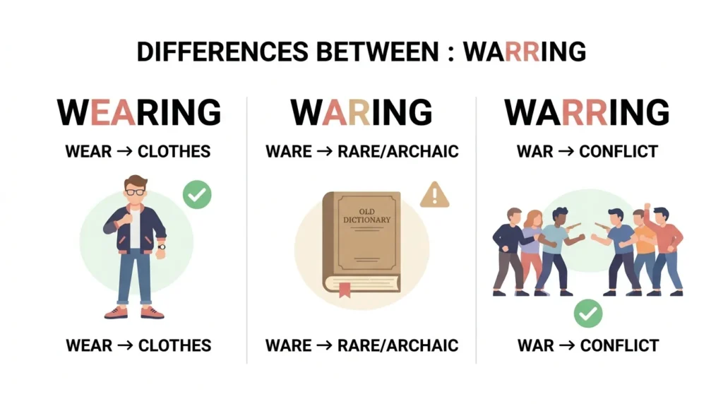 Waring vs Wearing
