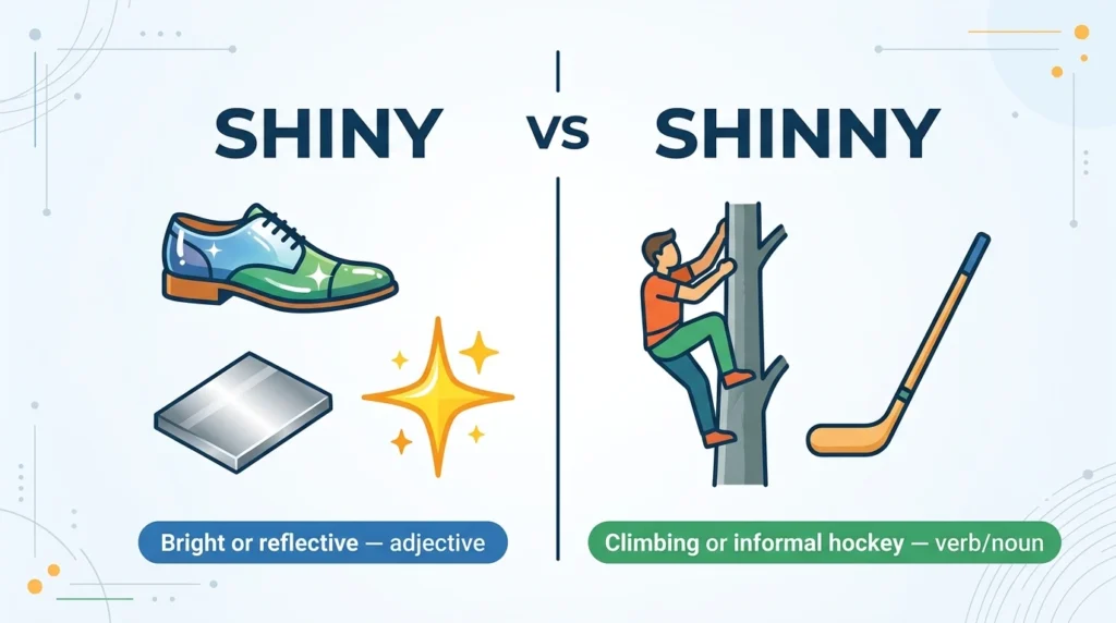 Shinny vs Shiny in Real English