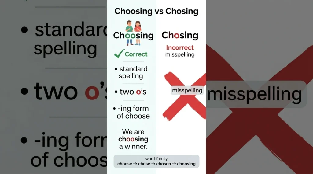 Choosing VS Chosing