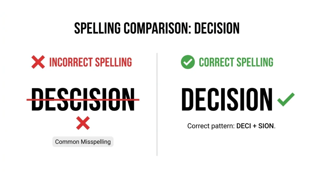 Why Do People Spell Decision as Descision?