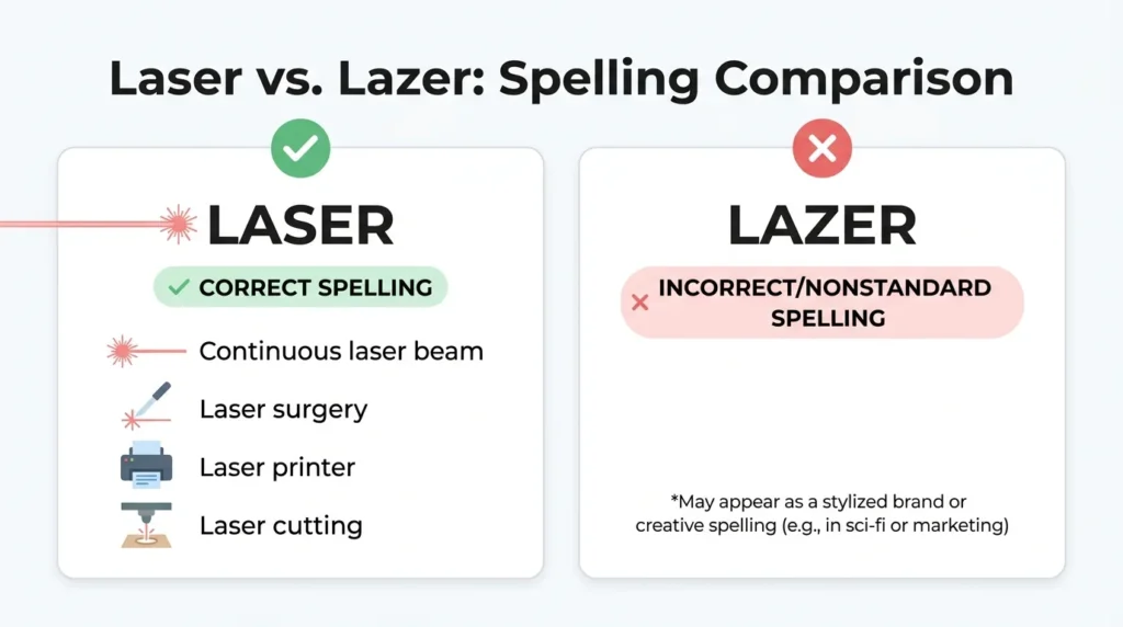 Laser vs. Lazer