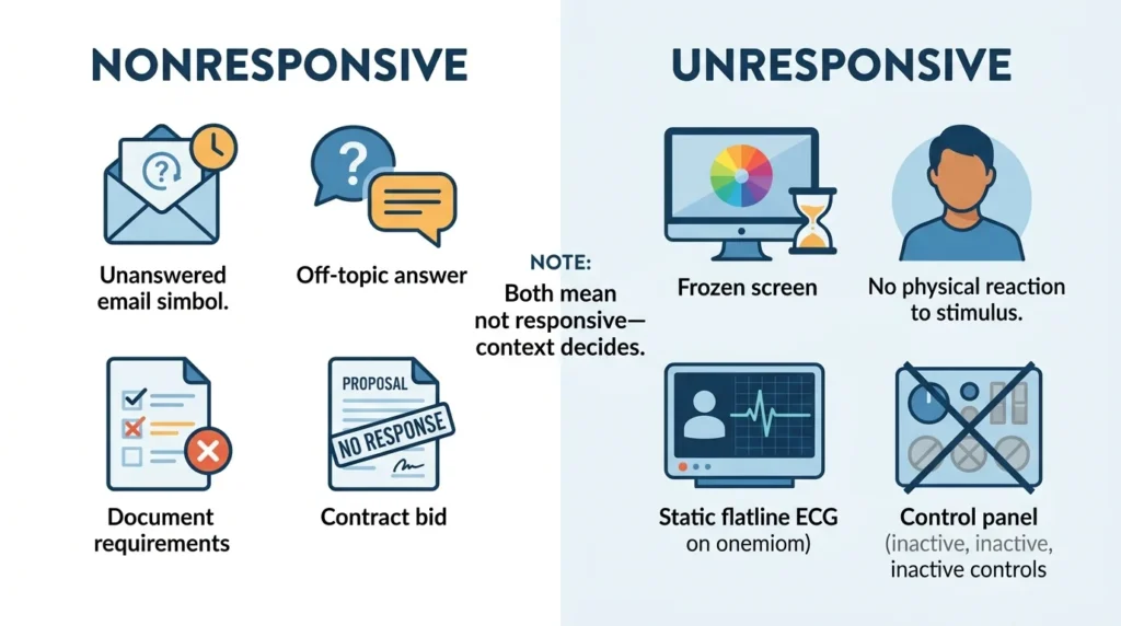 Correct Examples of Nonresponsive and Unresponsive