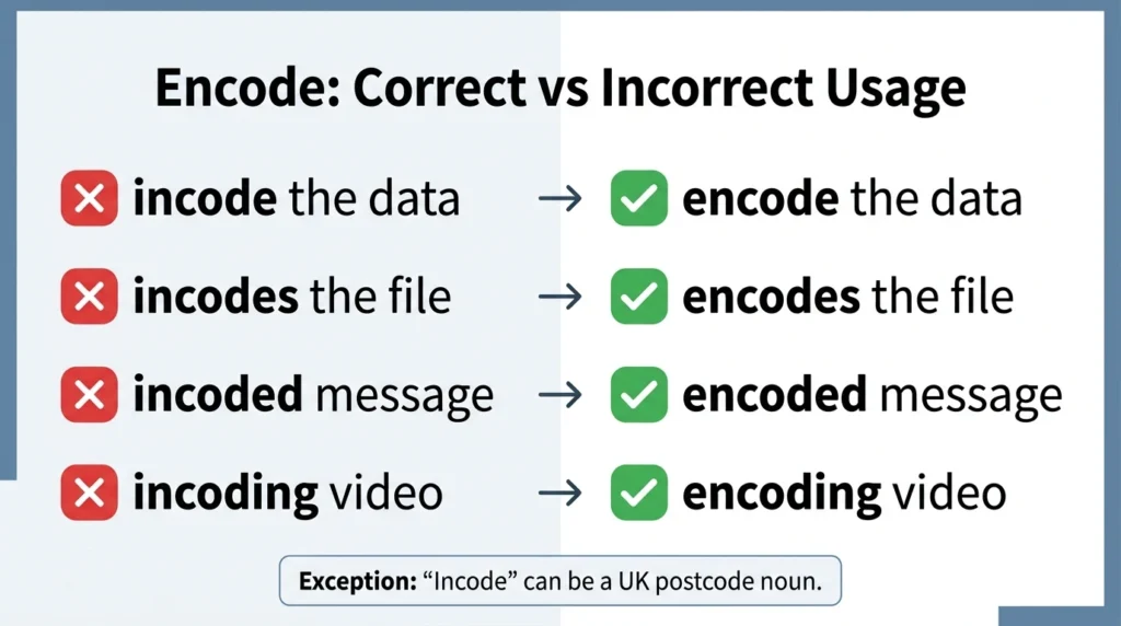 Incorrect vs Correct Usage