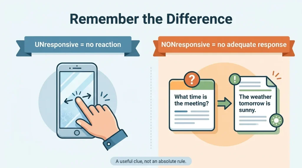 Nonresponsive and Unresponsive
