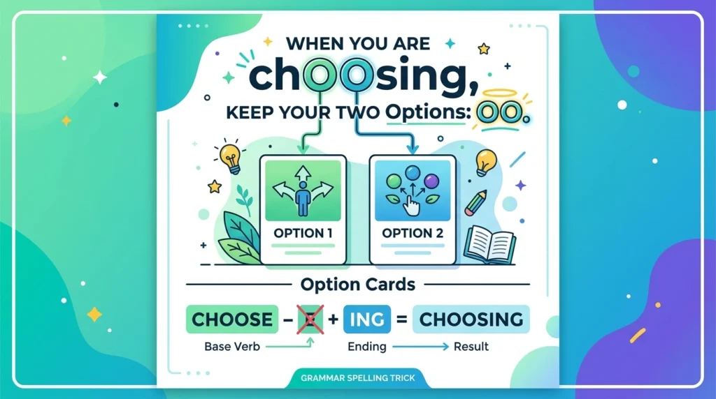 Whan you are choosing.