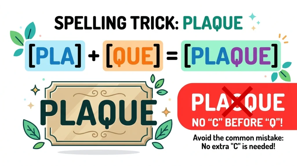Spelling Trick: Plaque