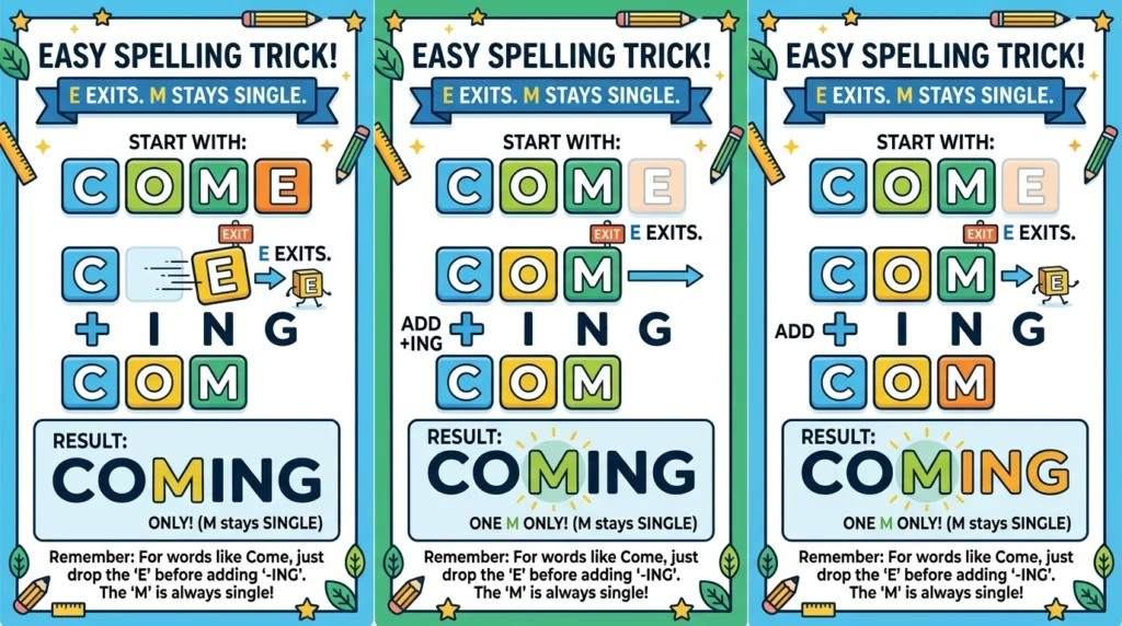 Comming vs Coming