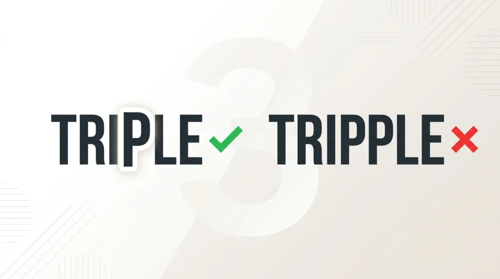 Triple vs Tripple: Which Spelling Is Correct?