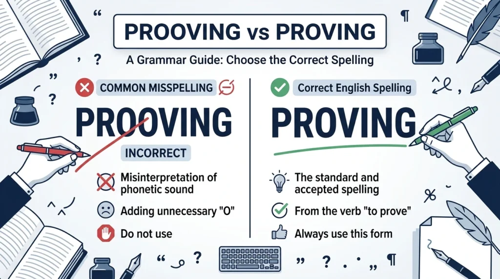 Prooving Vs Proving