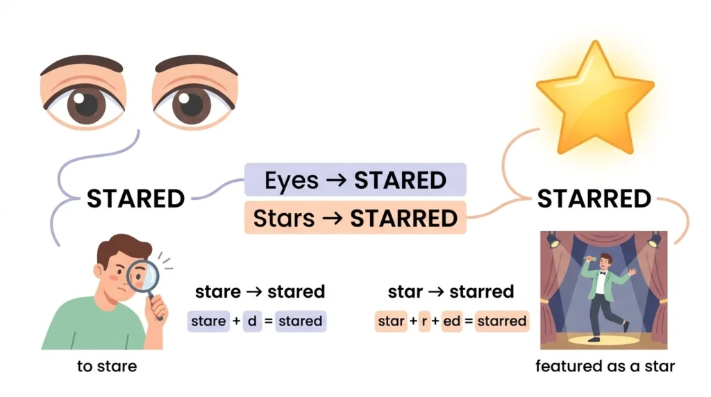 Stared vs. Starred