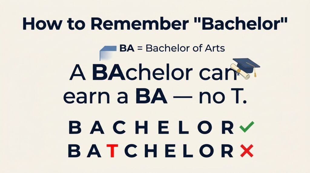 How to remember bachelor?