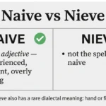 Naive vs Nieve: Which Spelling Is Correct?