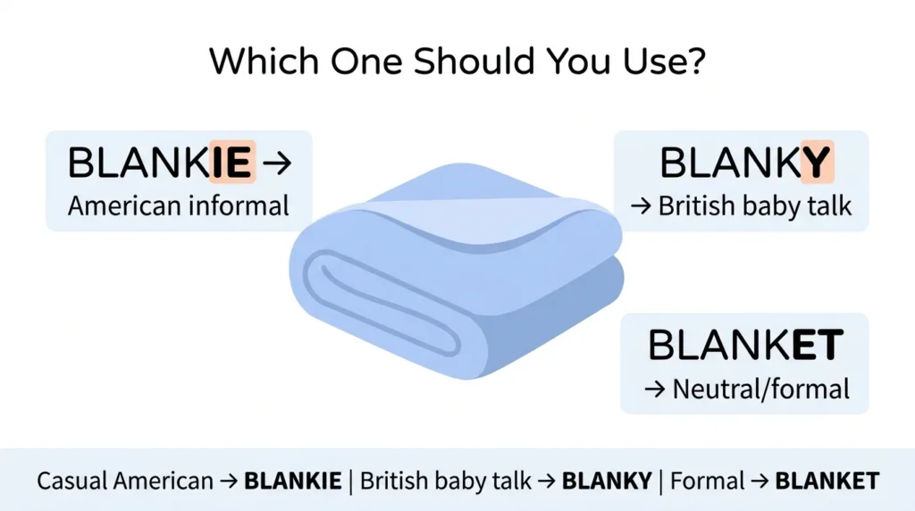 “Blanky” in American everyday English: understandable, but less safe