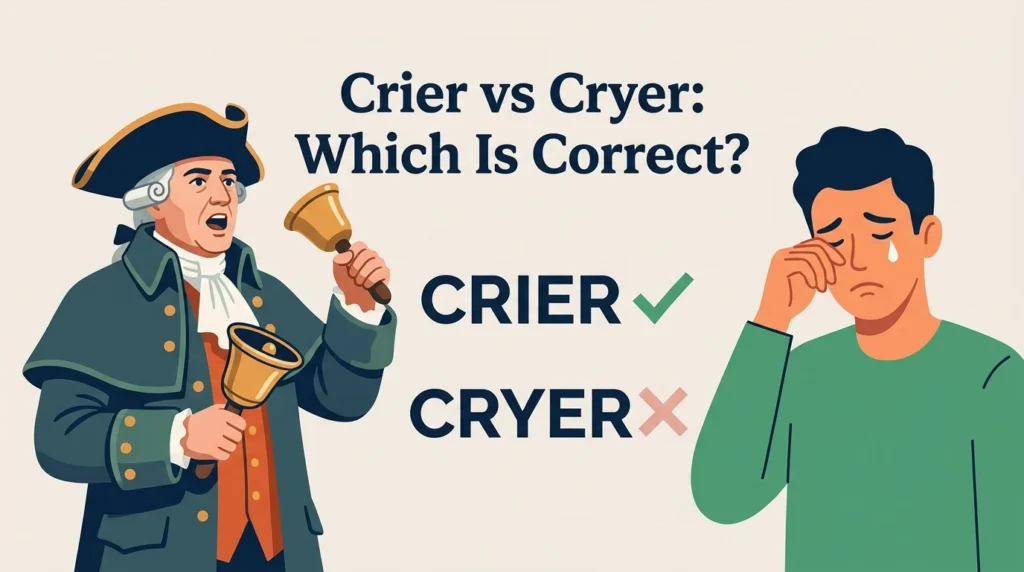 Crier vs Cryer: The Correct Usage Explained