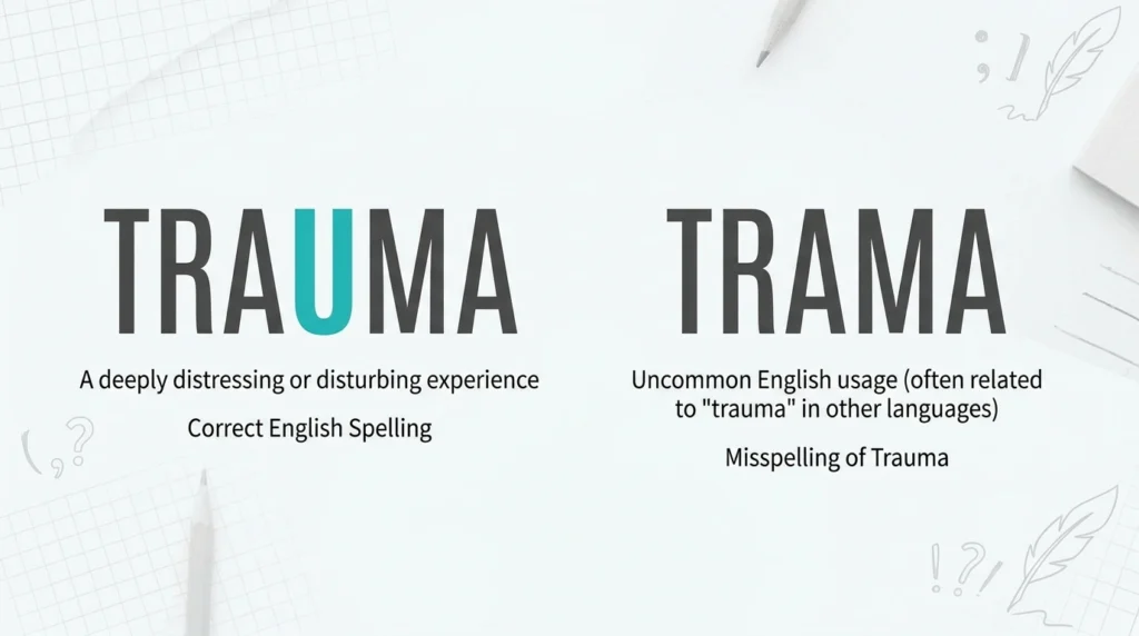 Trauma vs Trama Difference: Which Spelling Is Correct?