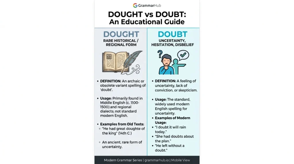 Dought vs Doubt: An educational guide