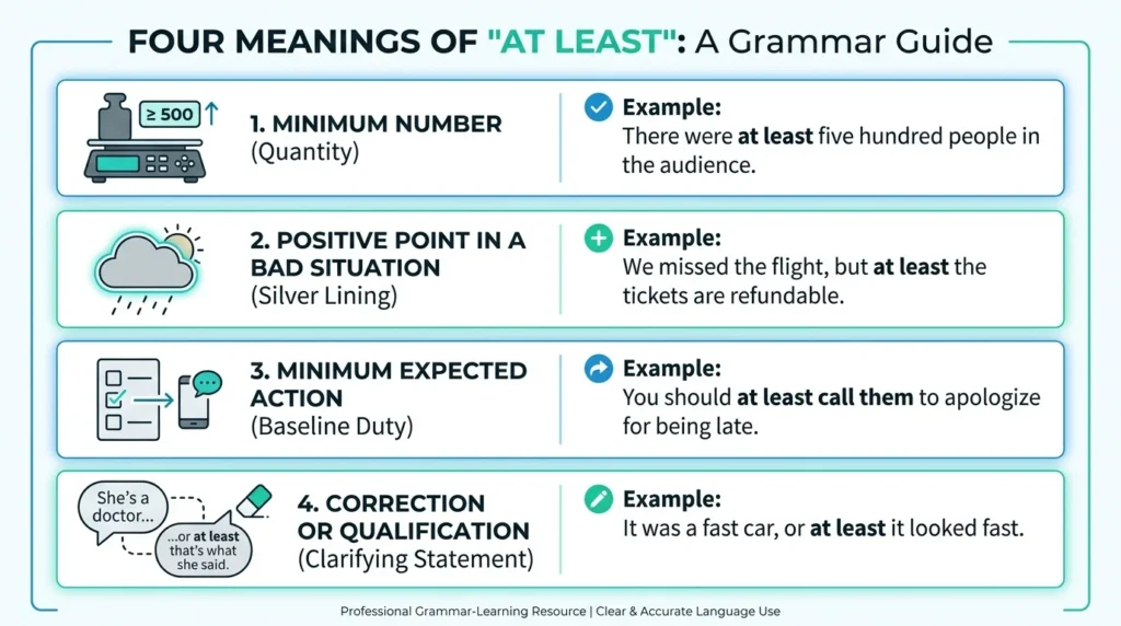 Where to Place “At Least” in a Sentence