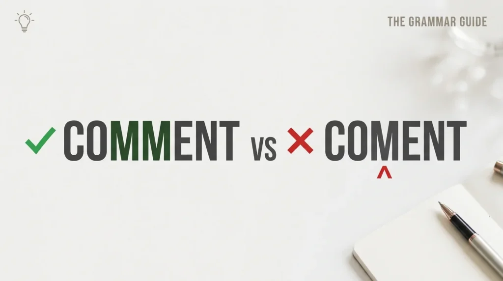 Comment vs Coment: Which Spelling Is Correct?