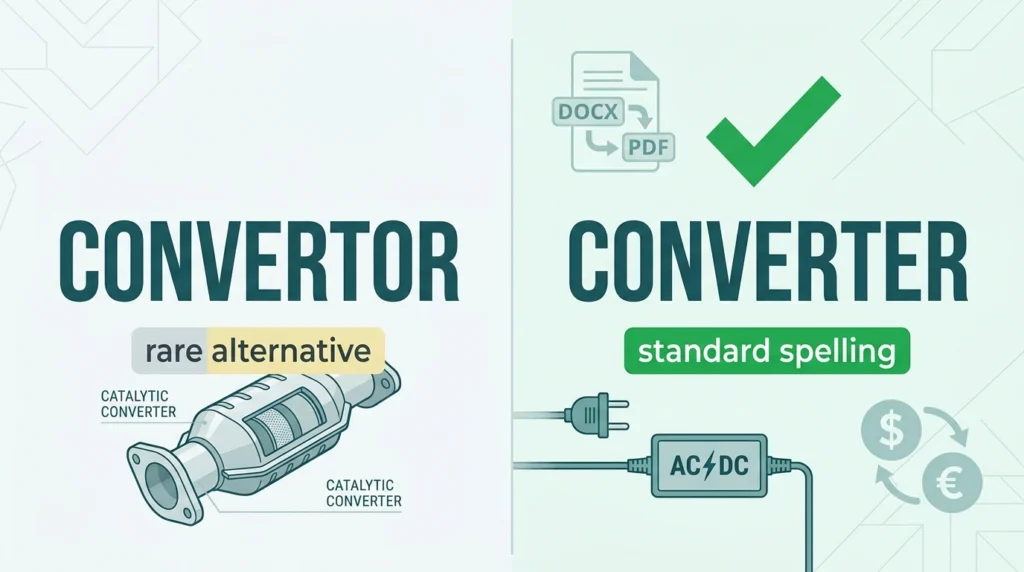 Convertor vs Converter: Which Spelling Is Correct?