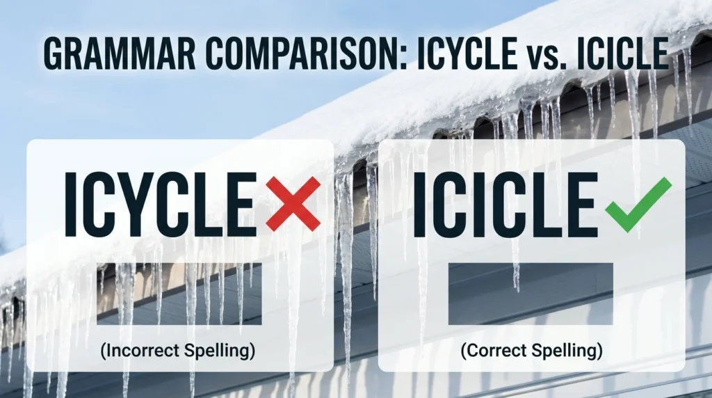 Icycle vs Icicle Differences: Which Spelling Is Correct?