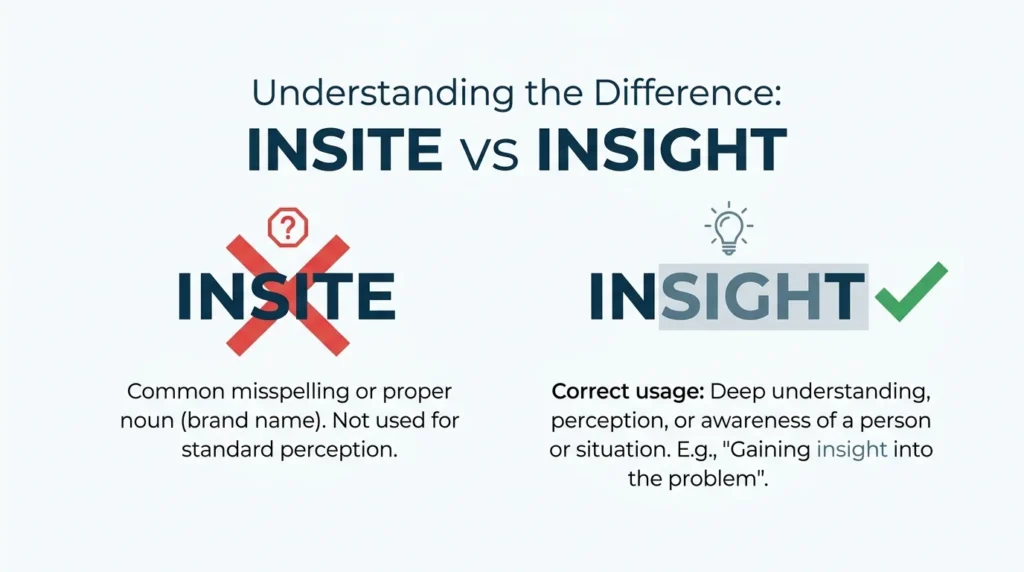 Insite vs Insight: Which Spelling Is Correct?
