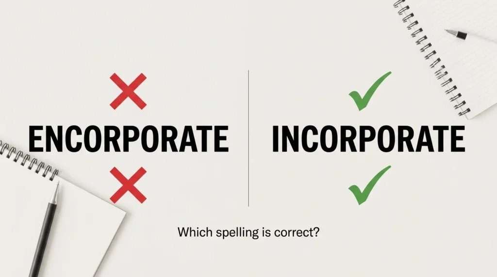 Encorporate vs Incorporate: Which Spelling Is Correct?
