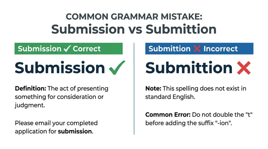 Submission vs Submittion: Which Spelling Is Correct?