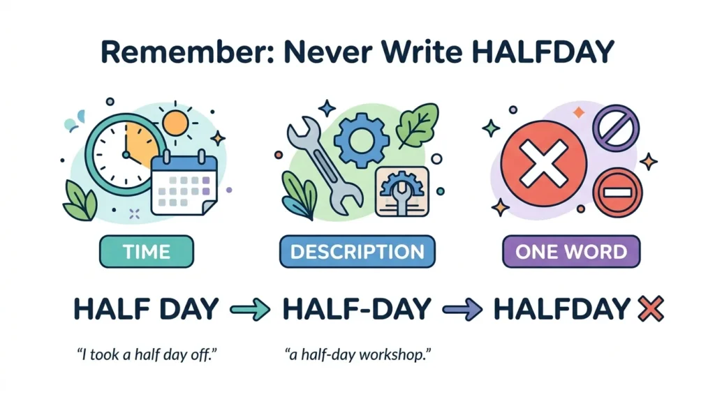 Halfday vs Half Day