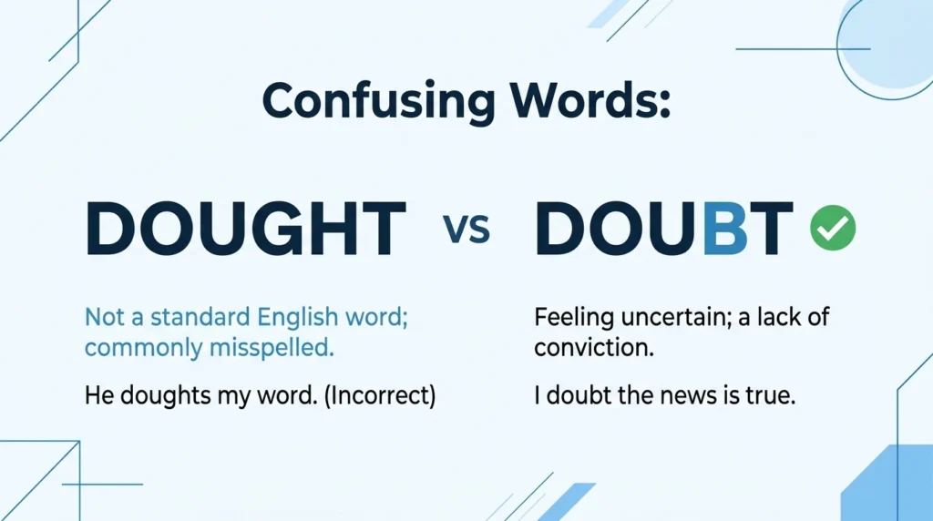 Dought vs Doubt: Which Is Correct?