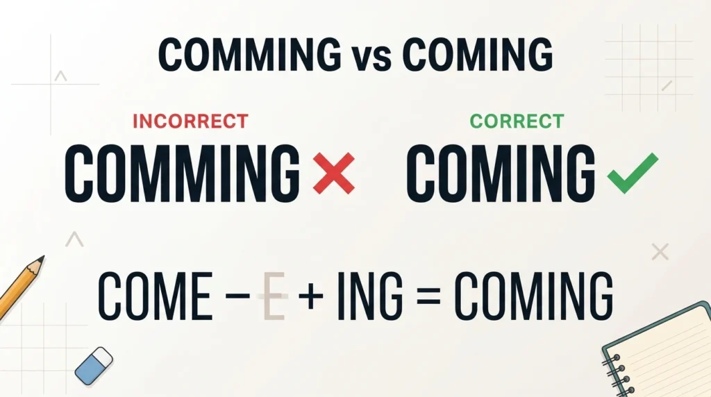 Comming vs Coming: Which Spelling Is Correct?