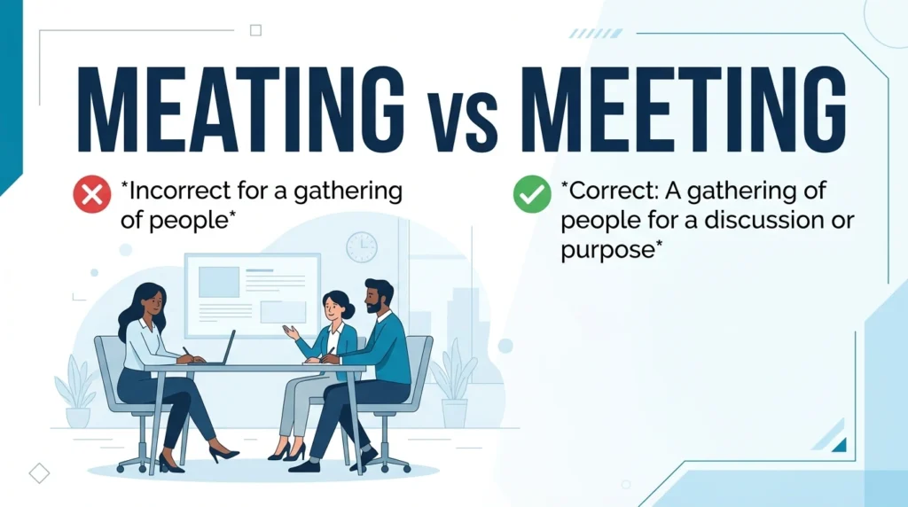 Meating vs Meeting: Which Spelling Is Correct?