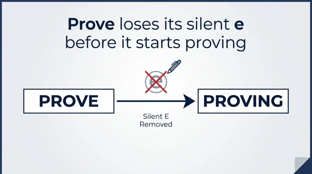 Prove Vs Proving