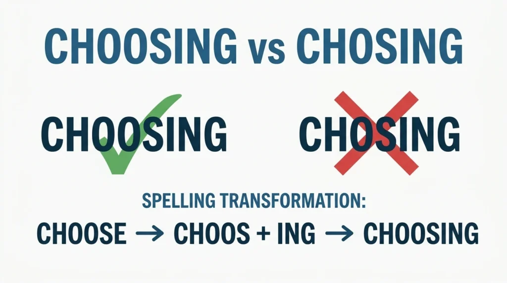 Choosing vs Chosing: Which Spelling Is Correct?