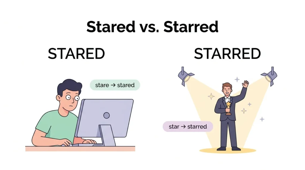 Stared vs. Starred: Which Word Is Correct?