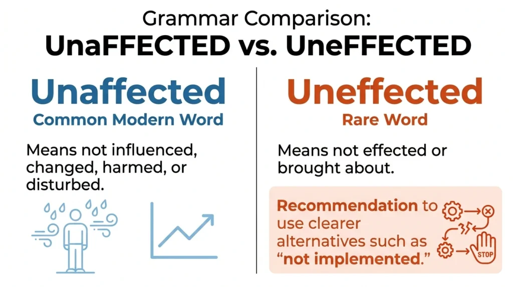 Unaffected vs Uneffected: Which Is Correct?