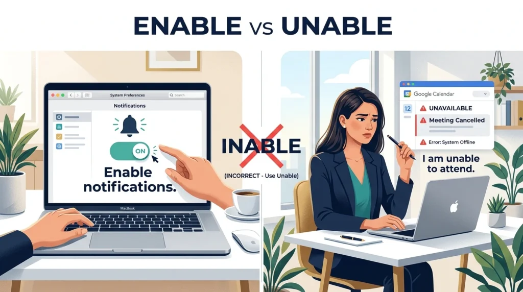 Enable vs Inable