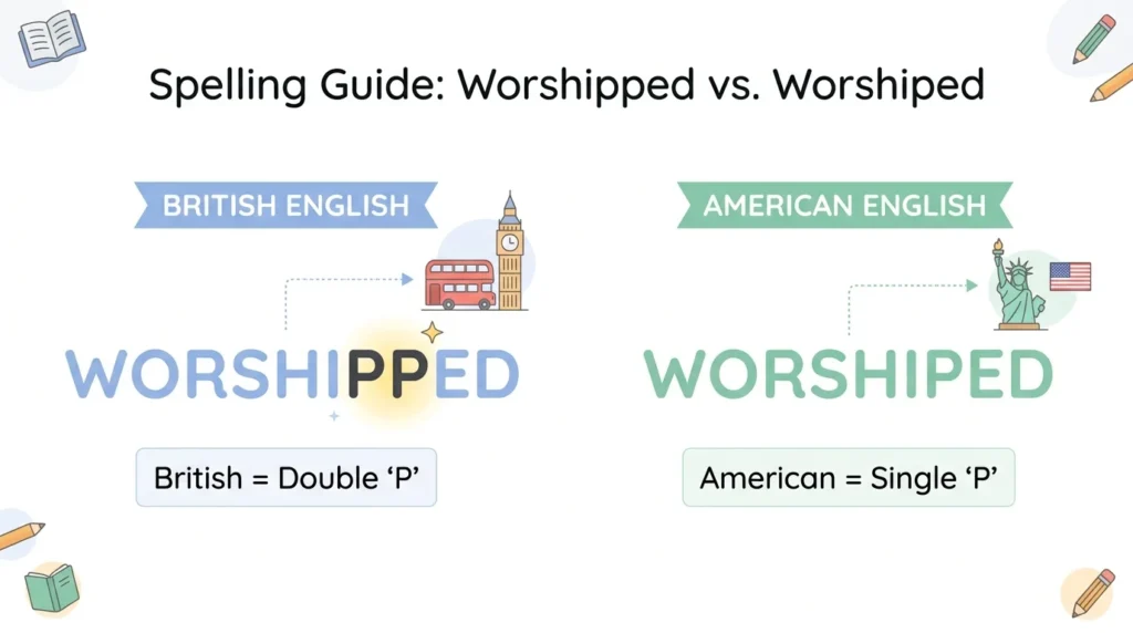 Worshipped vs Worshiped in Real English