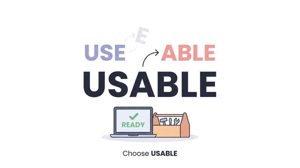 Useable vs Usable: Which Spelling Is Correct?