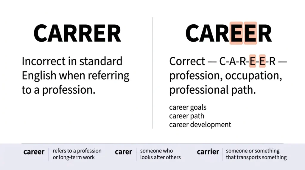 Carrer vs Career