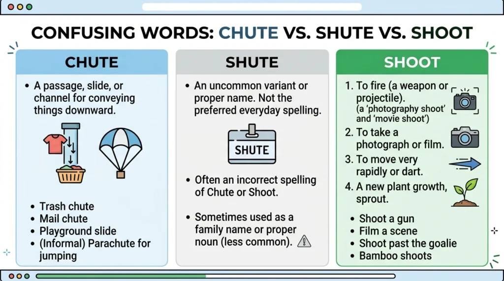 Why Do People Confuse Shute and Chute?