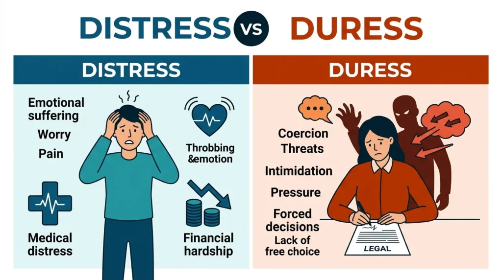 Distress vs Duress