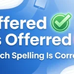 Offered vs Offerred