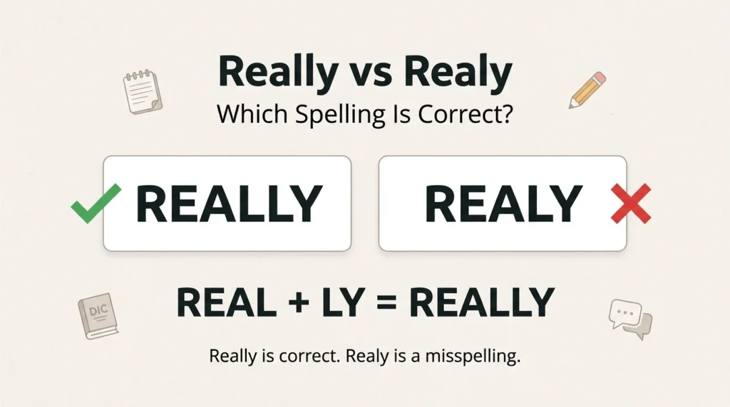 Really vs Realy: Which Spelling Is Correct?