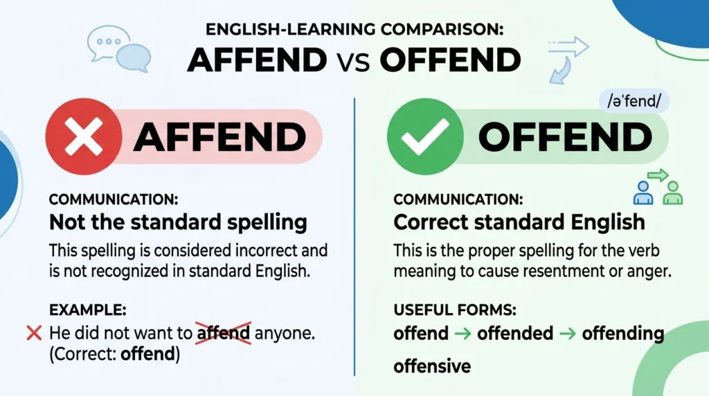 Affend vs Offend
