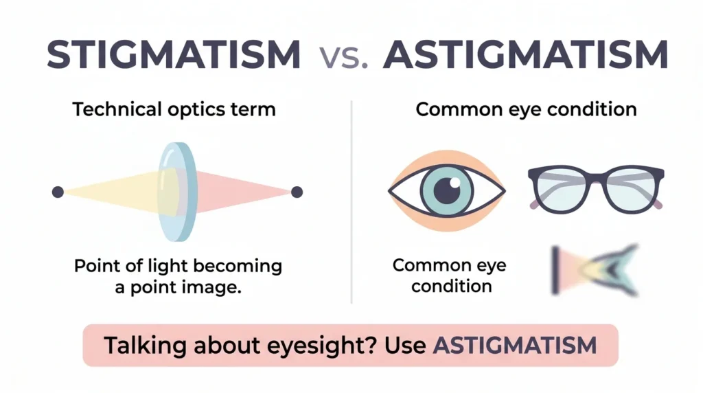 Stigmatism vs. Astigmatism